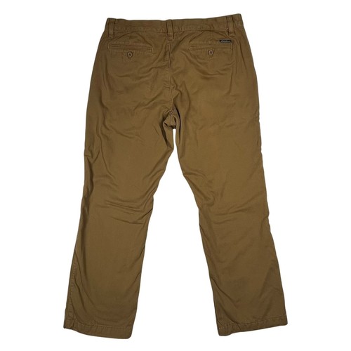 Eddie Bauer Flanell gefütterte Chino Hose Herren 35x30 (passt 34x29) hellbraun LegendWash - Bild 3 von 14