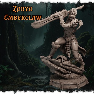 Emberclaw 75mm Miniatura per Gioco da Tavolo Roleplay da assemblare unpainted