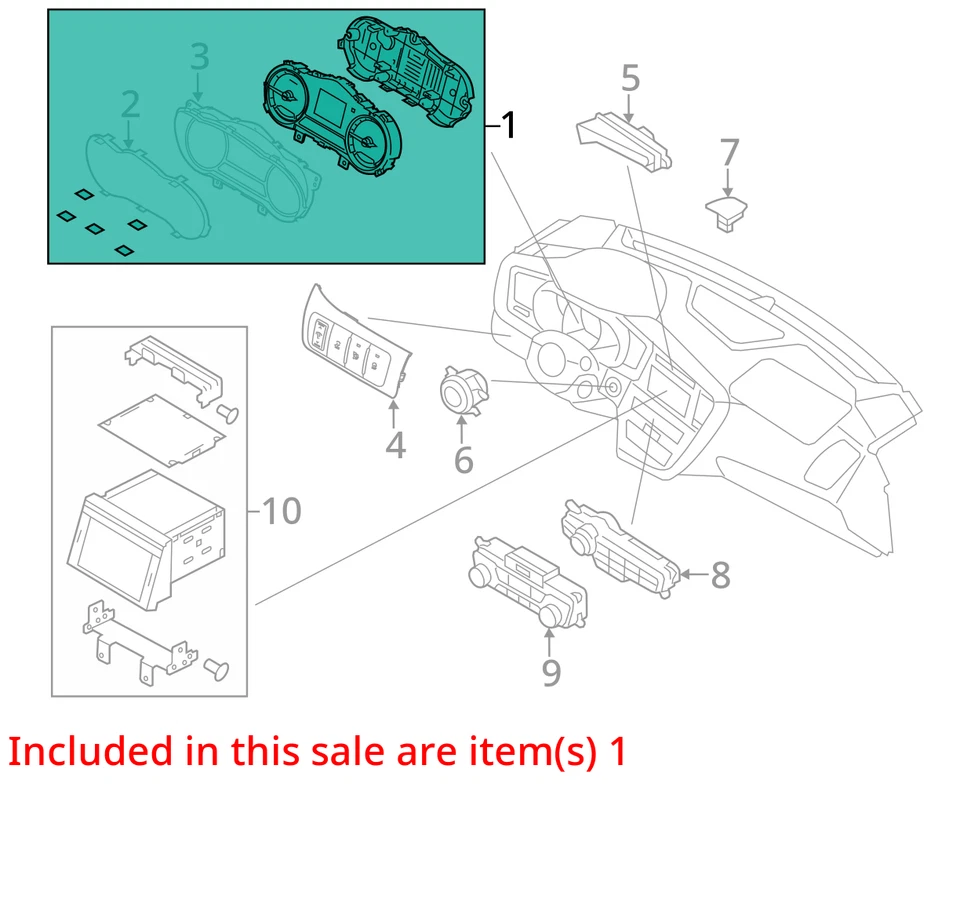 2014-2016 Kia Optima Speedometer Instrument Cluster Gauges FLM70 - Image 3 of 4