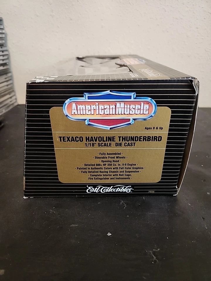 Davey Allison Havoline Thunderbird 1/18 Ertl American Muscle 1990 - Image 4 of 4