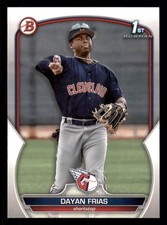 2023 Bowman Dayan Frias #BP-26 FBC Cleveland Guardians