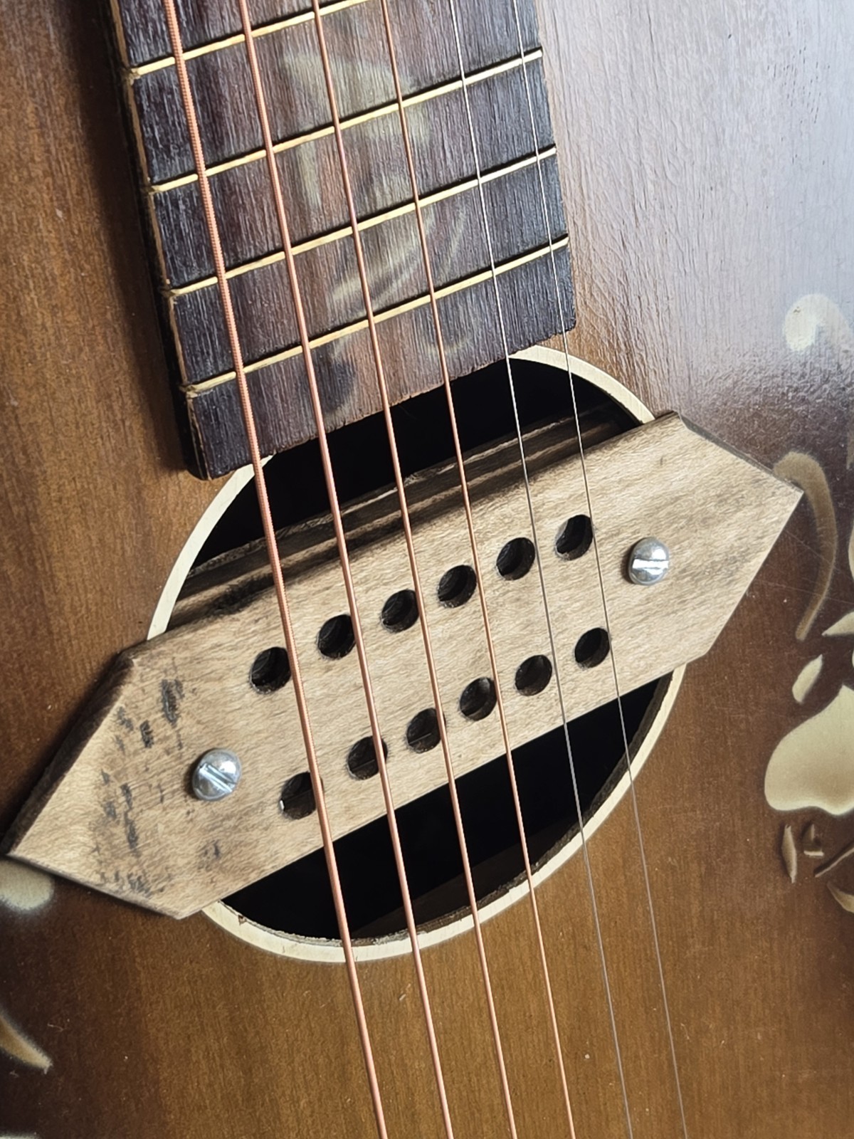 Vintage 1930s Del Oro Parlor Guitar By Harmony/Kay Restored Acoustic Electric 