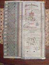 Regno D'Italia Obbligazione Debito Pubblico lire 5000 Roma 1881 Scripofilia