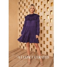 Ulla Johnson Sena Dress 2 Purple NEW
