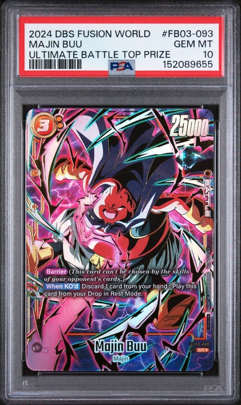 2024 Dragon Ball Super Majin Buu Ultimate Battle Top Prize #FB03-093 PSA 10
