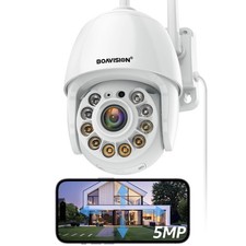 5MP Security Camera Outdoor, Wireless WiFi IP Camera Home Security System 360...