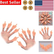 Finger Hands 10pc Middle Fingers Realistic Rubber Fun Gag Present