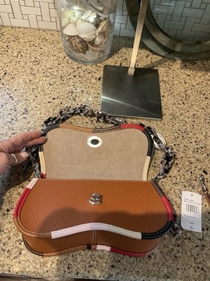 Coach Wavy Dinky Bag Coachtopia Brown Leather CK540 Rainbow