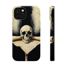 Skull with Scroll Phone Case