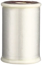 Snow White Tire Silk 50 Yarn Thread Spool 109 Yards Smooth Finish Quilting Cr...