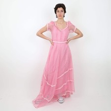 Love Shack Fancy Pink Dress, UK Size 8