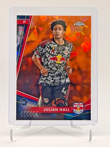 2024 Topps Chrome Sapphire MLS Julian Hall RC /25 Orange Refractor Rookie Card