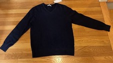 Goodfellow Co Men's Navy Blue V-Neck Sweater, Men s M, NWT