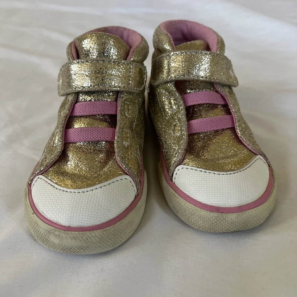 See Kai Run Belmont II Sneakers Size 7 Gold Shine Pink Toddler Girls Shoes - Image 2 of 4
