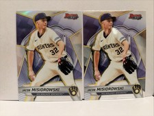 2025 Bowman’s Best Jacob Misiorowski Refractor & Base #TP-12