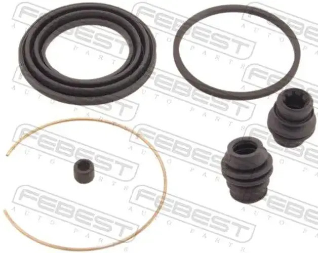 Brake caliper repair kit Front Axle 0475-DJF FEBEST for MITSUBISHI ECLIPSE IV