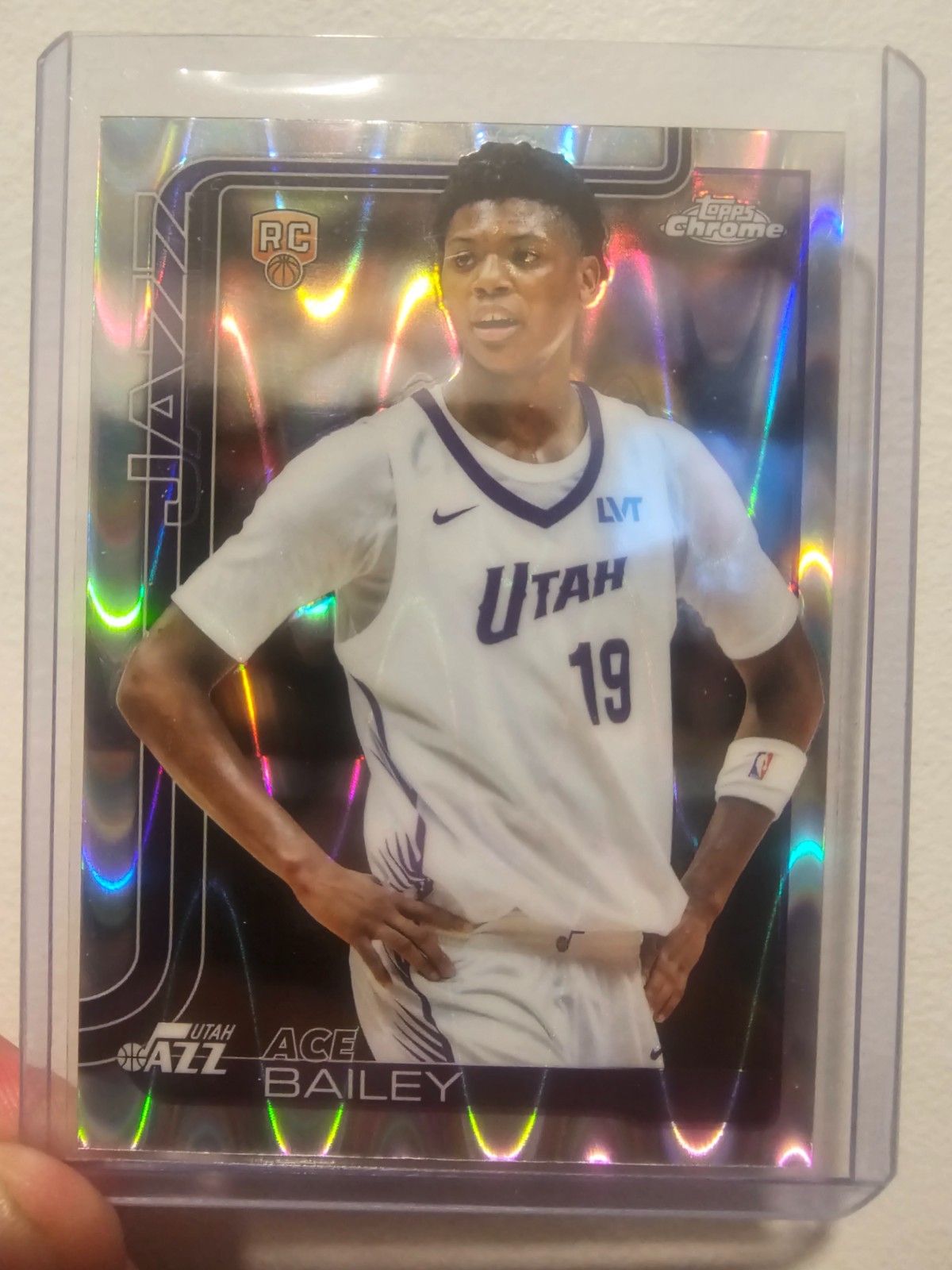 2025-26 Topps Chrome Ace Bailey raywave Refractor  Rookie Card #255
