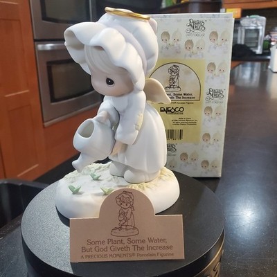 Precious Moments Some Plant, Some Water, But God Giveth the Increase Figurine