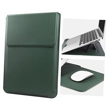 15 16 Inch Laptop Sleeve Case Leather Bag for MacBook Pro 16 15-16 in Green