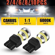 Turn Signal Tail Reverse Bright Auxito White 7443 7440 Led Drl Light Brake2-10x