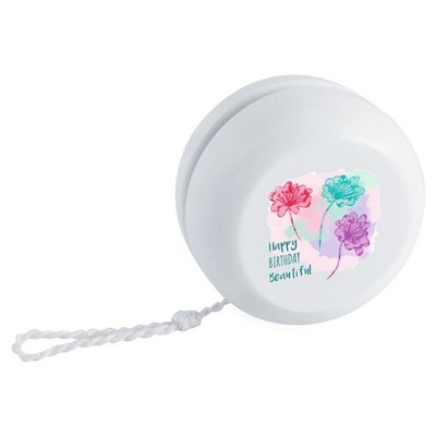 ''Happy Birthday Beautiful'' Retro Style Yo-Yo (YY00043146)