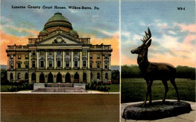 Luzerne County Court House, Wilkes-Barre, Pa, The Mebane Greeting Card Postcard