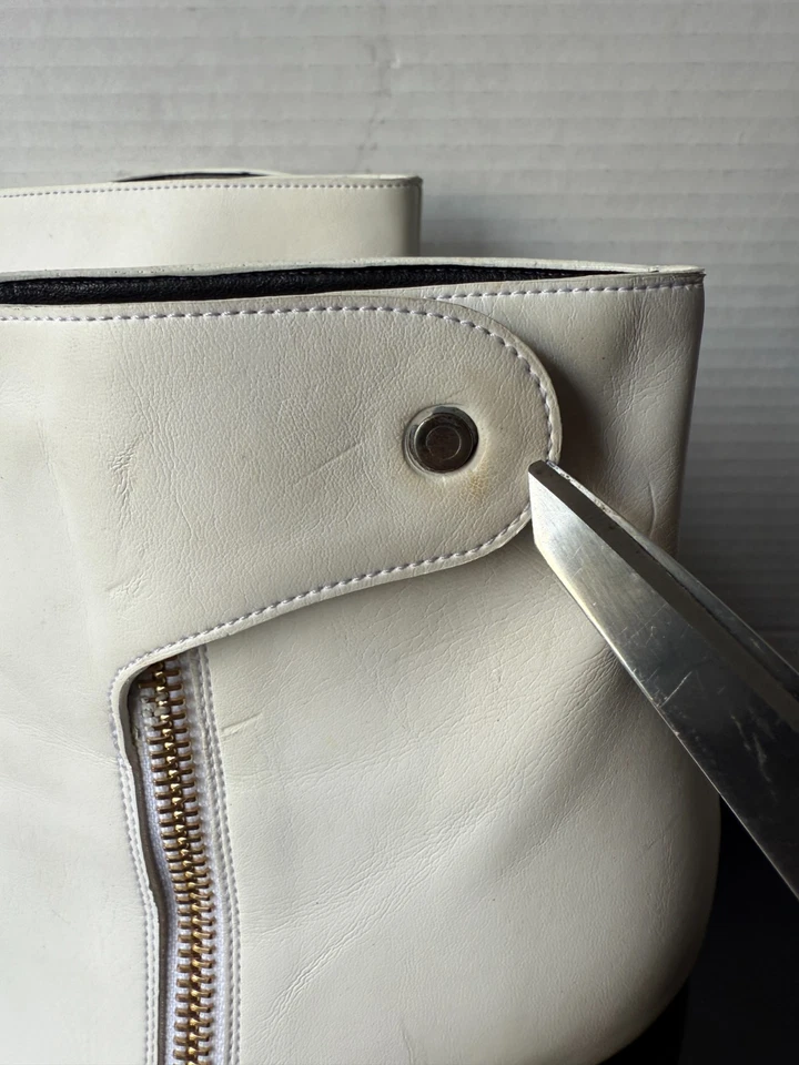 Botines STELLA MCCARTNEY para mujer talla 39 cremallera blancos - defecto menor Foto 4 de 4