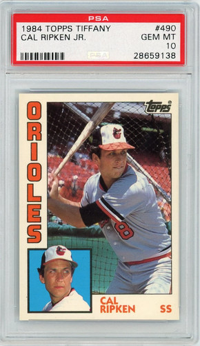 Cal Ripken Jr. #490 1984 Topps Tiffany card