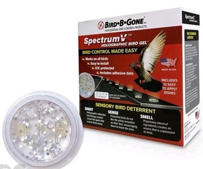 Bird-B-Gone SpectrumV Holographic Bird Gel 12 Pack Non-Toxic UV-Protected