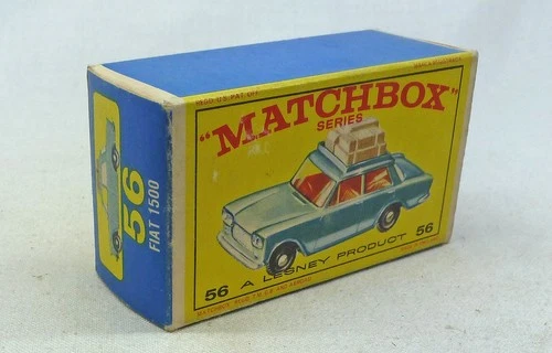Lesney Matchbox Toys MB56b Fiat 1500 ORIGINAL Empty E3 Type Box