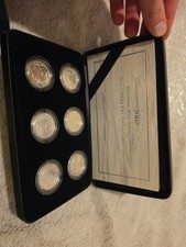 2007 Britannia 20th Anniversary Silver One Pound Coin Collection With COA