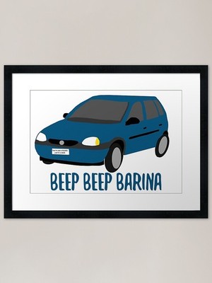 Piep Piep Barina gerahmter Kunstdruck gerahmt Wandbild Poster Leinwanddruck Bild