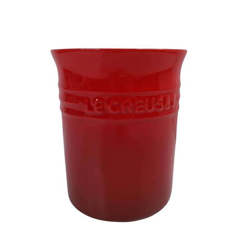 Le Creuset Stonewear Large Utensil Crock Red