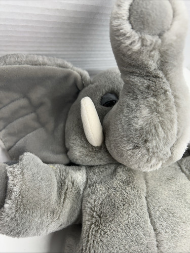 Aurora Elephant 14" Plush Stuffed Animal Hand Puppet Toy #4296