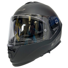 Casco de motocicleta de calle LS2 Assault Full Face negro mate talla S