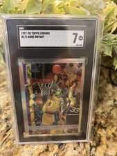 Topps 1997-98 Chrome #171 Kobe Bryant SGC 7 Los Angeles Lakers Basketball Card
