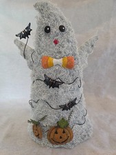 Halloween Ghost decor that lights with a candle