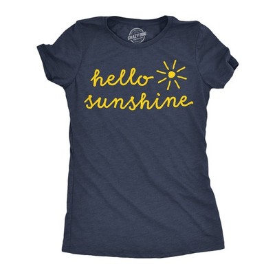 Womens Funny T Shirts Hello Sunshine Sarcastic Graphic Novelty Tee For Ladies