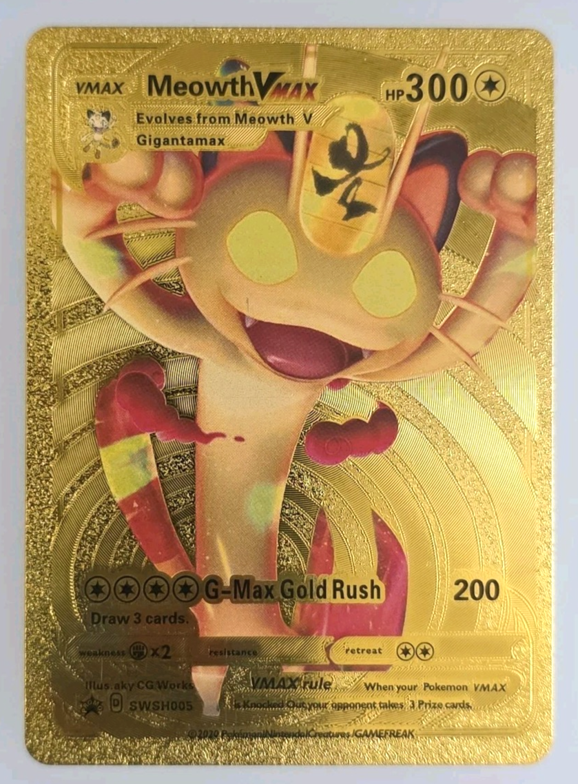 超激レア】Meowth VMAX 英語版 巨大カード 状態非常に良い Pokémon