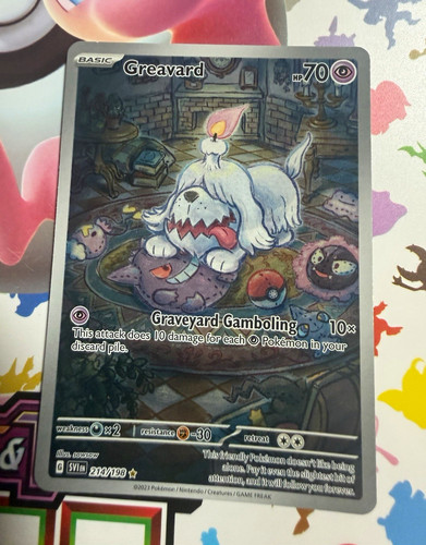 The Pokémon Company Greavard 214/198 SV01 Scarlet & Violet Base Holo IR ENG