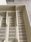 Vintage Hard Plastic Silverware Flatware Tray Organizer Off White Cream — photo 6