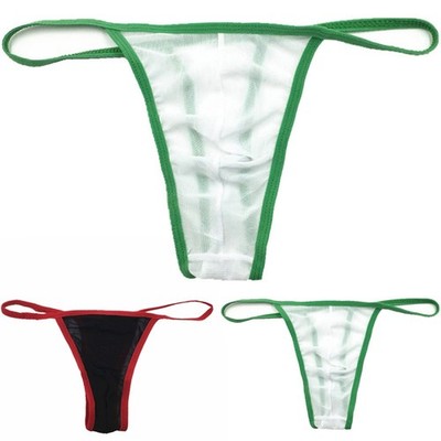 Brief Herren G-Strings Herren Slips Herren T-Back Transparent Rückenlos