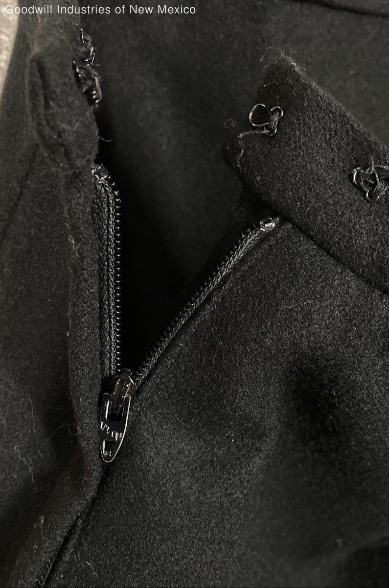 Pendleton Womens Black Solid Wool Lined Pencil Sk… - image 4