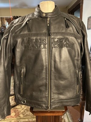 Harley Davidson Darkness Leather Jacket 2XL 97095-12VM Waterproof Liner Vest
