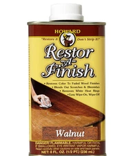 Howard's Restor A Finish 8 oz Walnut Wood Finish Restorer for Scratches Blemi...
