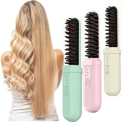 Hair Straightener Brush with Steam Function