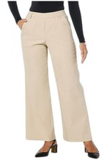 Antthony Women's Modern Essential Wide-Leg Pull-On Trouser Creme
