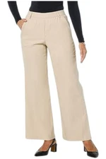 Antthony Women's Modern Essential Wide-Leg Pull-On Trouser Creme