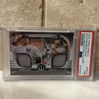 2022 TOPPS TRIBUTE! AARON JUDGE & GIANCARLO STANTON 1/199 Dual Relic PSA Graded