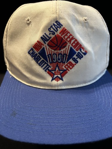 Vintage 1991 NBA All Star Weekend Starter Snapback Hat Cap Charlotte, NC - Picture 4 of 12